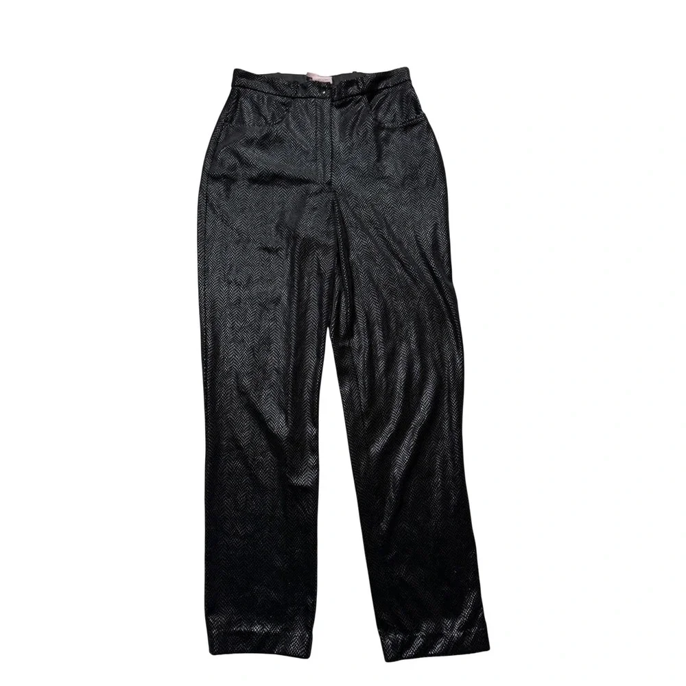 Vintage 90s Joseph‎ Ribkoff Velour Snake Print Pants – Size 10